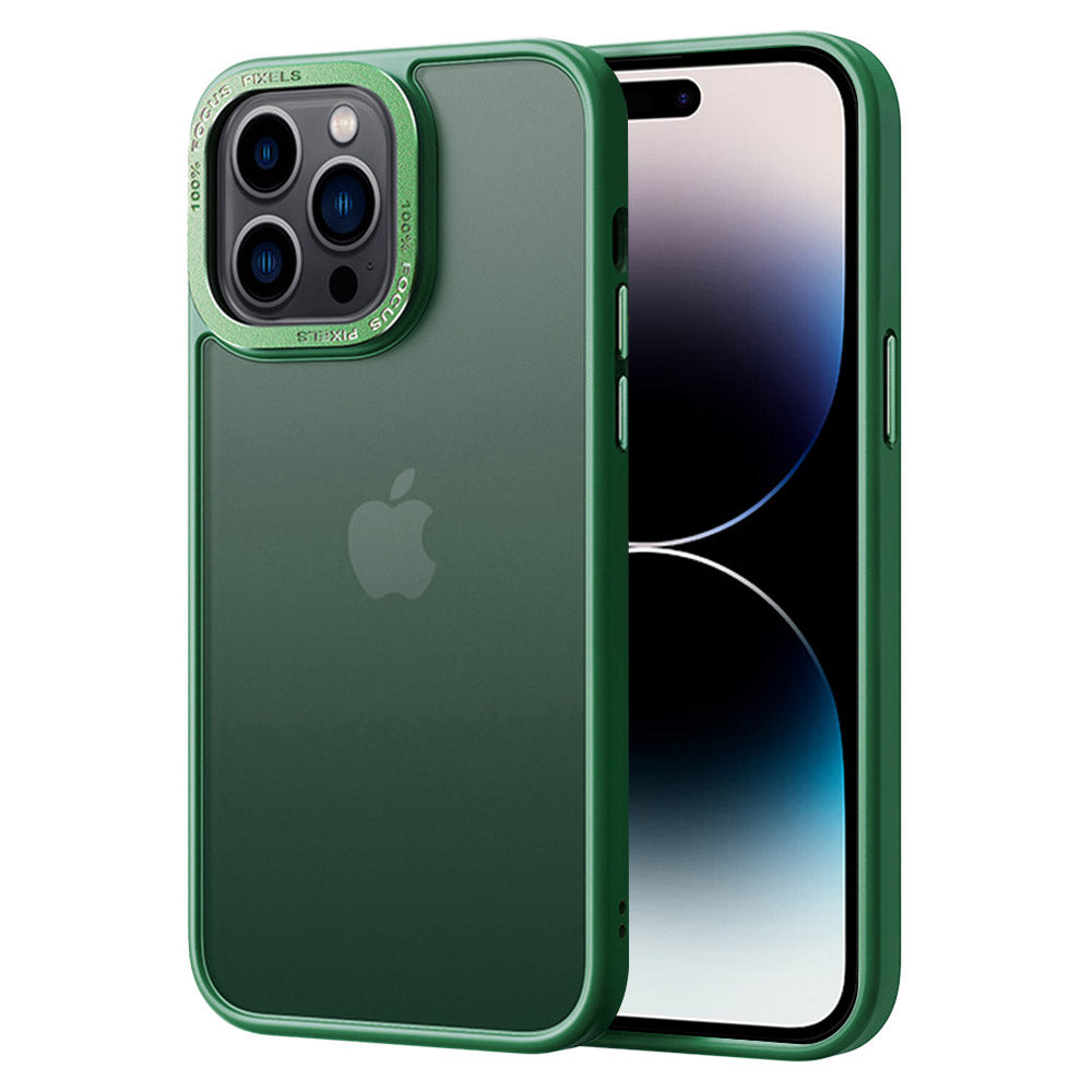 PC TPU Case for iPhone 14 Pro Max Metal Camera Frame Translucent Matte Skin-touch Phone Cover PC TPU Case for iPhone 14 Pro Max Metal Camera Frame Translucent Matte Skin-touch Phone Cover